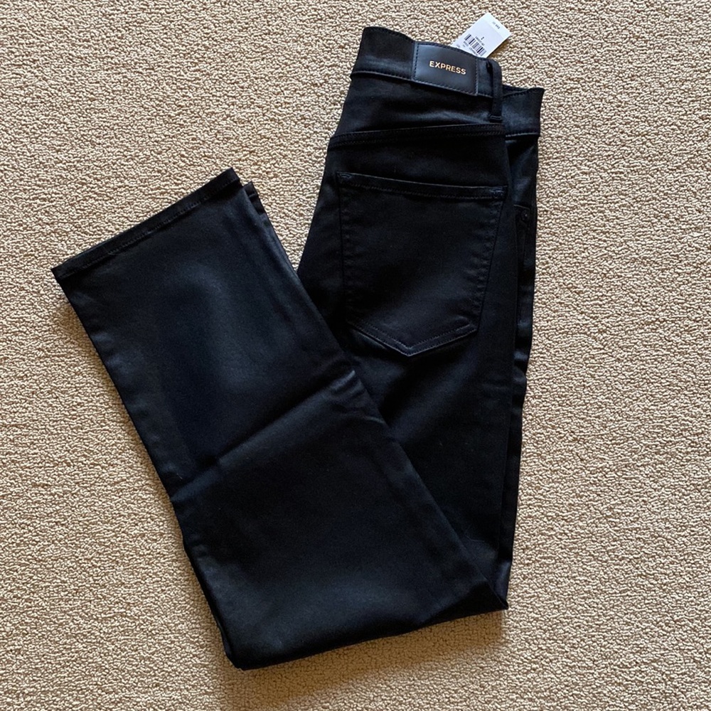 Black Faux Leather Pant